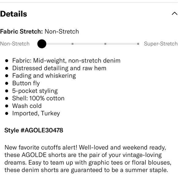 AGolde Parker Vintage Cutoff Short - Picture 3 of 9